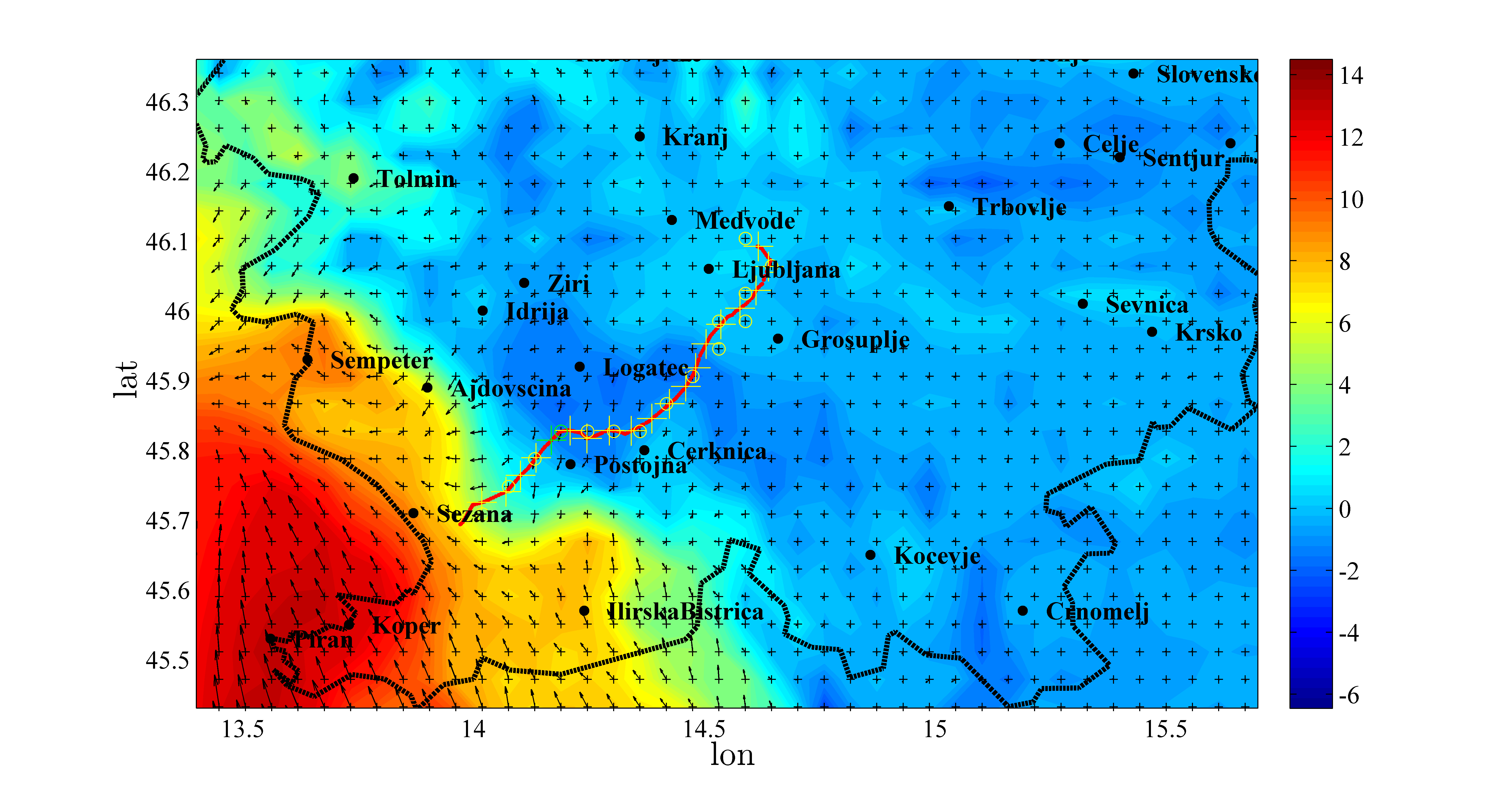 Coupling of DTRi and national weather forecast model.