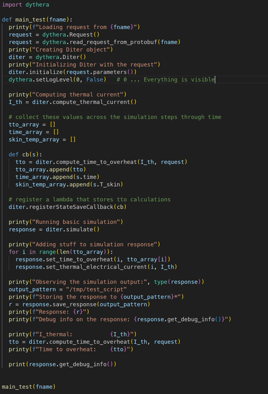 Snippet of early-stage code